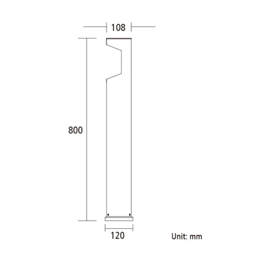LED Bollard Light IP65 A-GBL807-800