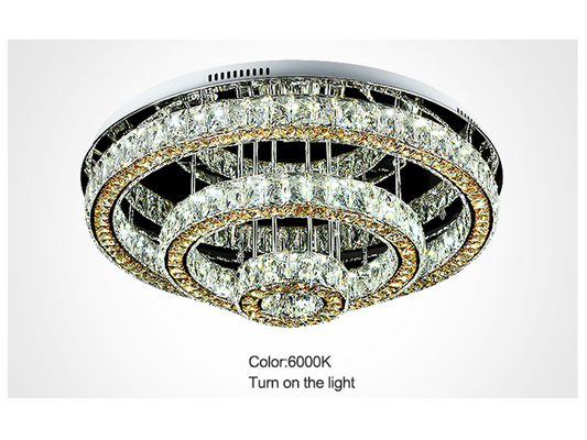 LED Crystal Ceiling Light C135-RGB-80cm - Galaxy Lighting NZ