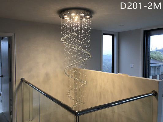 Crystal Drop Light D201-2.2m(DEMO) - Galaxy Lighting NZ