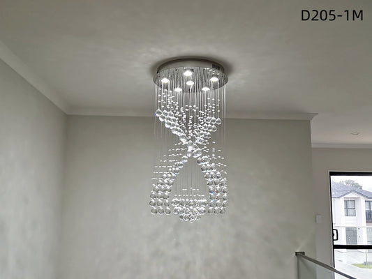 Crystal Drop Light D205-1.5m - Galaxy Lighting NZ