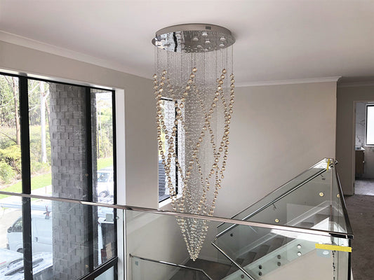Amber Color Crystal Drop Light D213-2.2M - Galaxy Lighting NZ