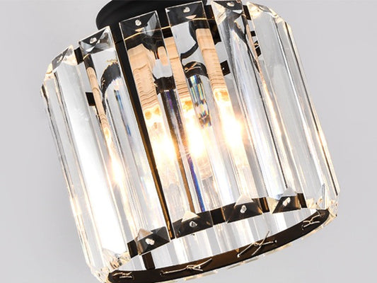 Vintage Black Finish With Glass Drop Light D321-60cm,Two Size - Galaxy Lighting NZ