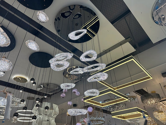 Unique Design LED Drop Light D328-80cm With Remote Control - Galaxy Lighting NZ