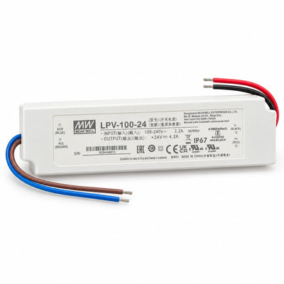 24V 100W IP67 LED strip driver