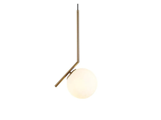 Gold Metal With Frosted Glass Modern Kitchen/Bedside Pendant Light P192-Gold - Galaxy Lighting NZ