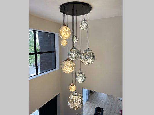 LED Drop Light P410-10Lamps-85cm - Galaxy Lighting NZ