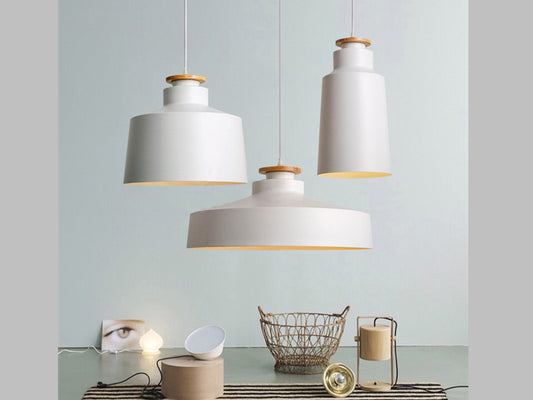 White Color Simple Design Pendant Light P436-50cm - Galaxy Lighting NZ