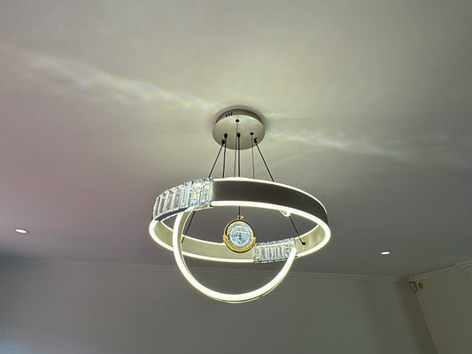 Color Change LED Crystal Pendant Light P462-500 - Galaxy Lighting NZ