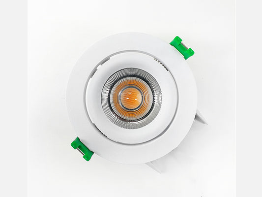 12W White Gimble Recessed LED Downlight R-GDL894 - Galaxy Lighting NZ
