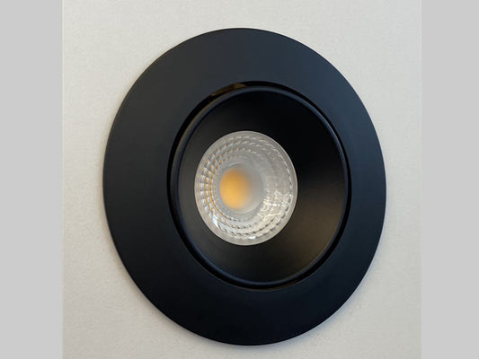 7W Black 3000k/6000k LED COB Downlights R104-7W - Galaxy Lighting NZ