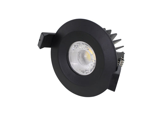 IP65 10W 3000k/6000k LED COB Downlights R107-Black - Galaxy Lighting NZ