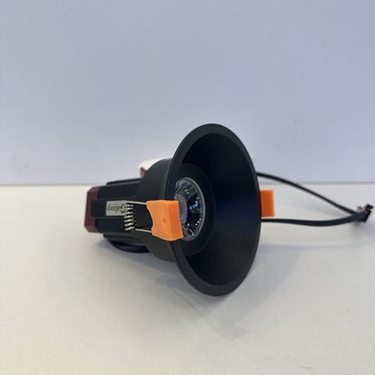 13W Black Deep Fixed LED Downlight R113-Black-CCT-90mm - Galaxy Lighting NZ