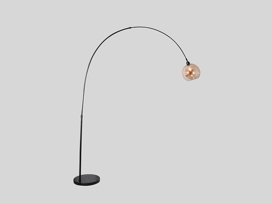 Glass Arched Arm Style Floor Light TF105 - Galaxy Lighting NZ