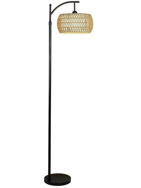 Ratten Lampshade Floor Light TF106 - Galaxy Lighting NZ