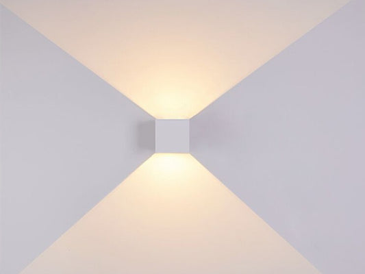 Moderm Waterproof Square adjustable up/down LED Light W102-White - Galaxy Lighting NZ
