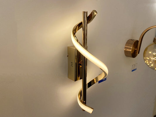 Gold Color Modern Design LED Wall Light W128-Gold - Galaxy Lighting NZ