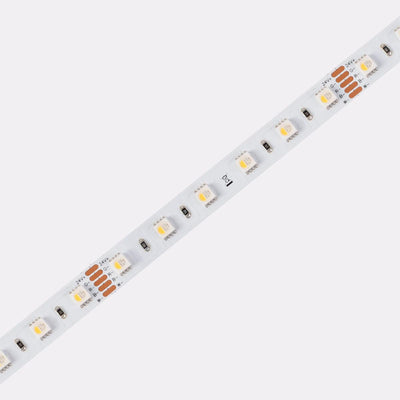 Rainbow RGB + White LED Strip 16.8W/m, 24V, IP20, 5m Reel - RGB + 4000K