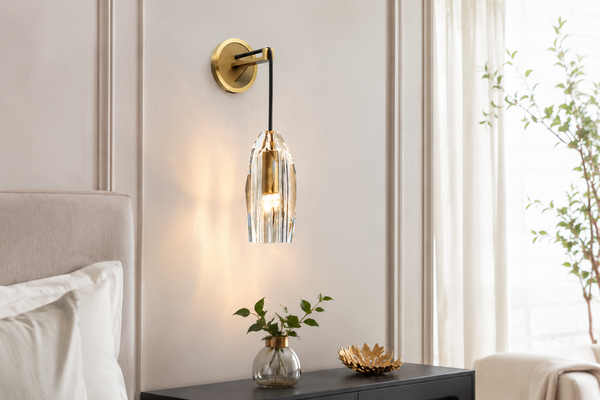 Crystal wall lights