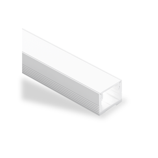 LS1613 Deep Surface Aluminium Profile, 2.5m - White