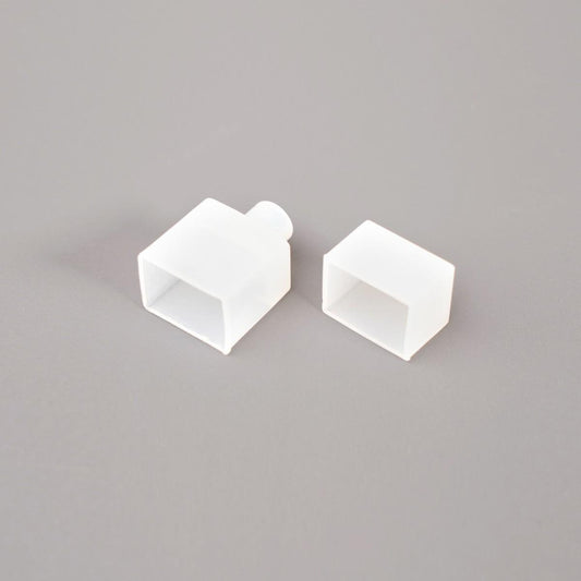 End Caps for 12x17mm Side Bend Neon Flex - Top cable exit (pair)