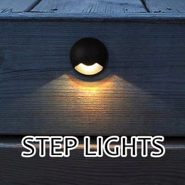 LED Interior Step Light S124-Black - Galaxy Lighting NZ