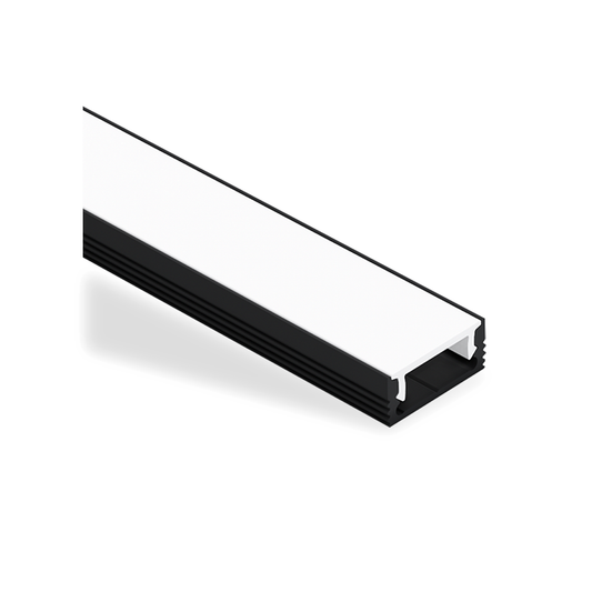LS1607 Shallow Surface Aluminium Profile, 2.5m