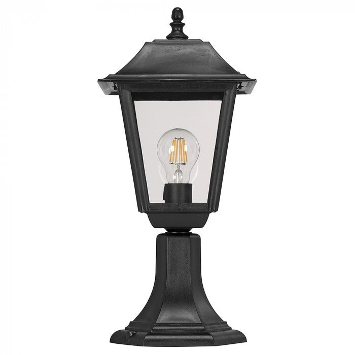 Square Pedastal Wall Top Mount Lantern Bollard Light A-DUT7025 - Galaxy Lighting NZ