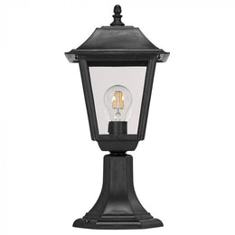 Square Pedastal Wall Top Mount Lantern Bollard Light A-DUT7025 - Galaxy Lighting NZ