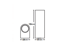 Outdoor Light A110-Black - Galaxy Lighting NZ