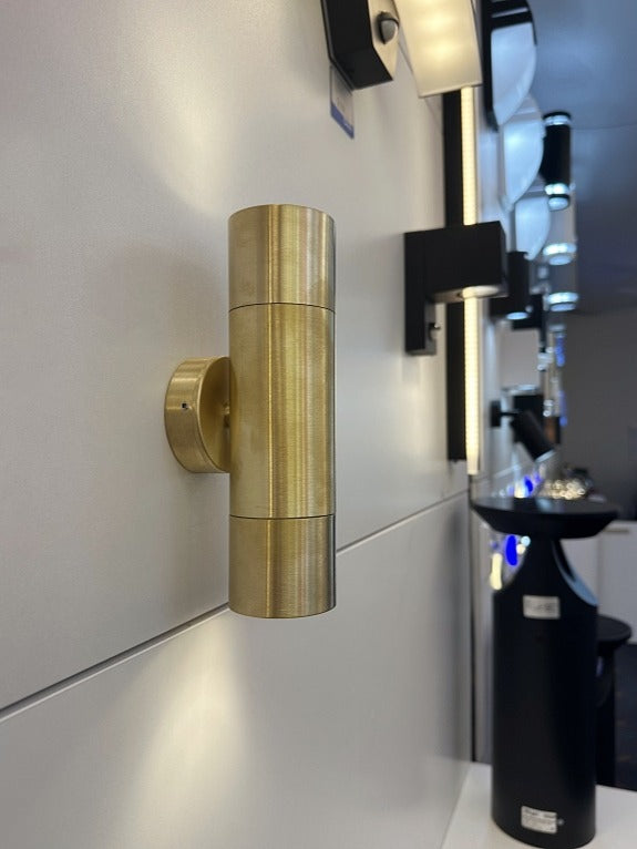 Brass Gold Up/Down Outdoor Light A123-Gold - Galaxy Lighting NZ
