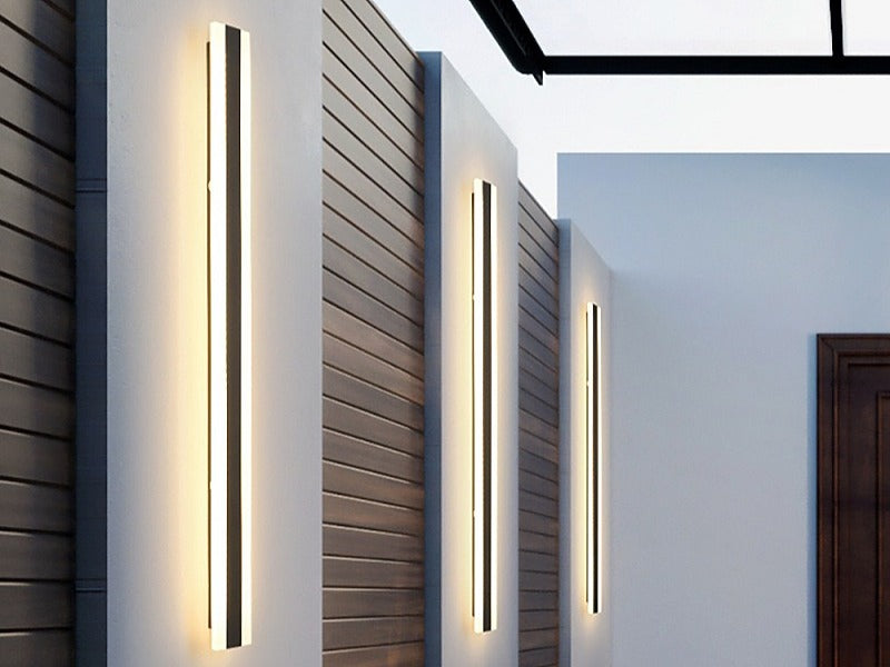 Black LED Outdoor Light A226-1m-CCT 3000K/4000K/6000K - Galaxy Lighting NZ