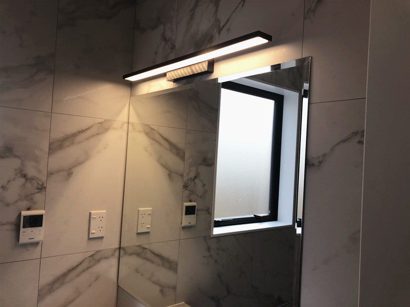 Black LED Bathroom Light Color Change B111-B - Galaxy Lighting NZ