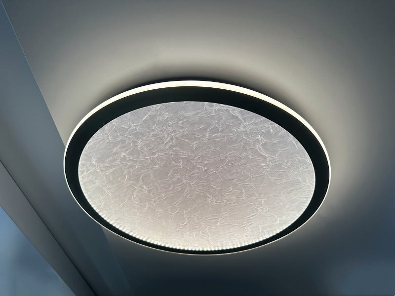 Brush Gold LED Ceiling Light, Three Color Change C104-50cm,Two Size - Galaxy Lighting NZ