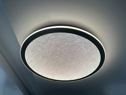 Brush Gold LED Ceiling Light, Three Color Change C104-50cm,Two Size - Galaxy Lighting NZ