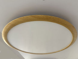 Pine Wood LED Ceiling Light, Three Color Change C108-50cm-CCT - Galaxy Lighting NZ