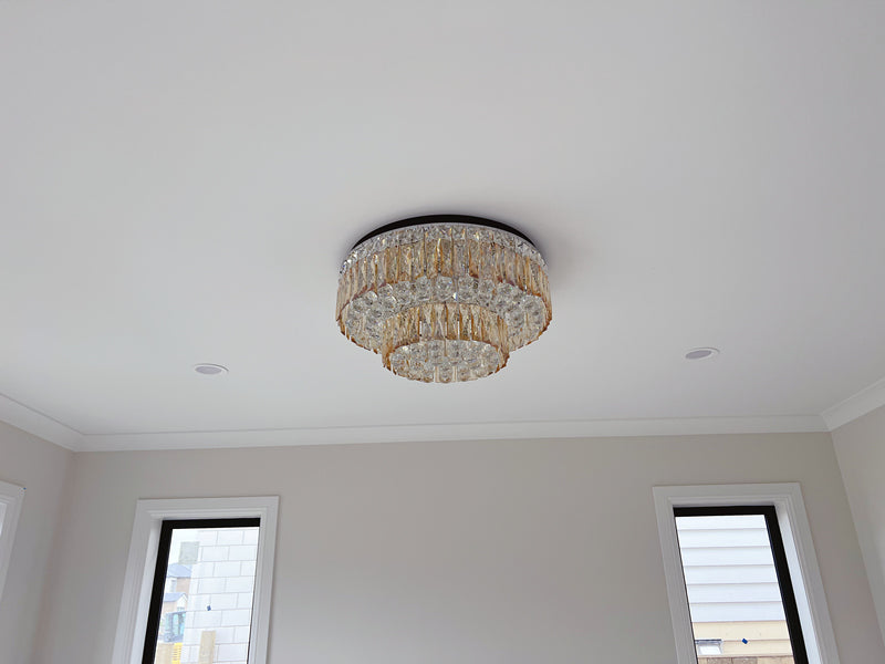 LED Color Change Crystal Ceiling Light, Two Sizes C116-60cm - Galaxy Lighting NZ