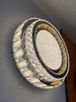 Modern LED Crystal Ceiling Light With Remote Control C119-500 - Galaxy Lighting NZ