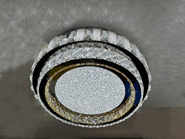 Modern LED Crystal Ceiling Light With Remote Control C119-500 - Galaxy Lighting NZ
