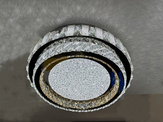 Modern LED Crystal Ceiling Light With Remote Control C119-500 - Galaxy Lighting NZ