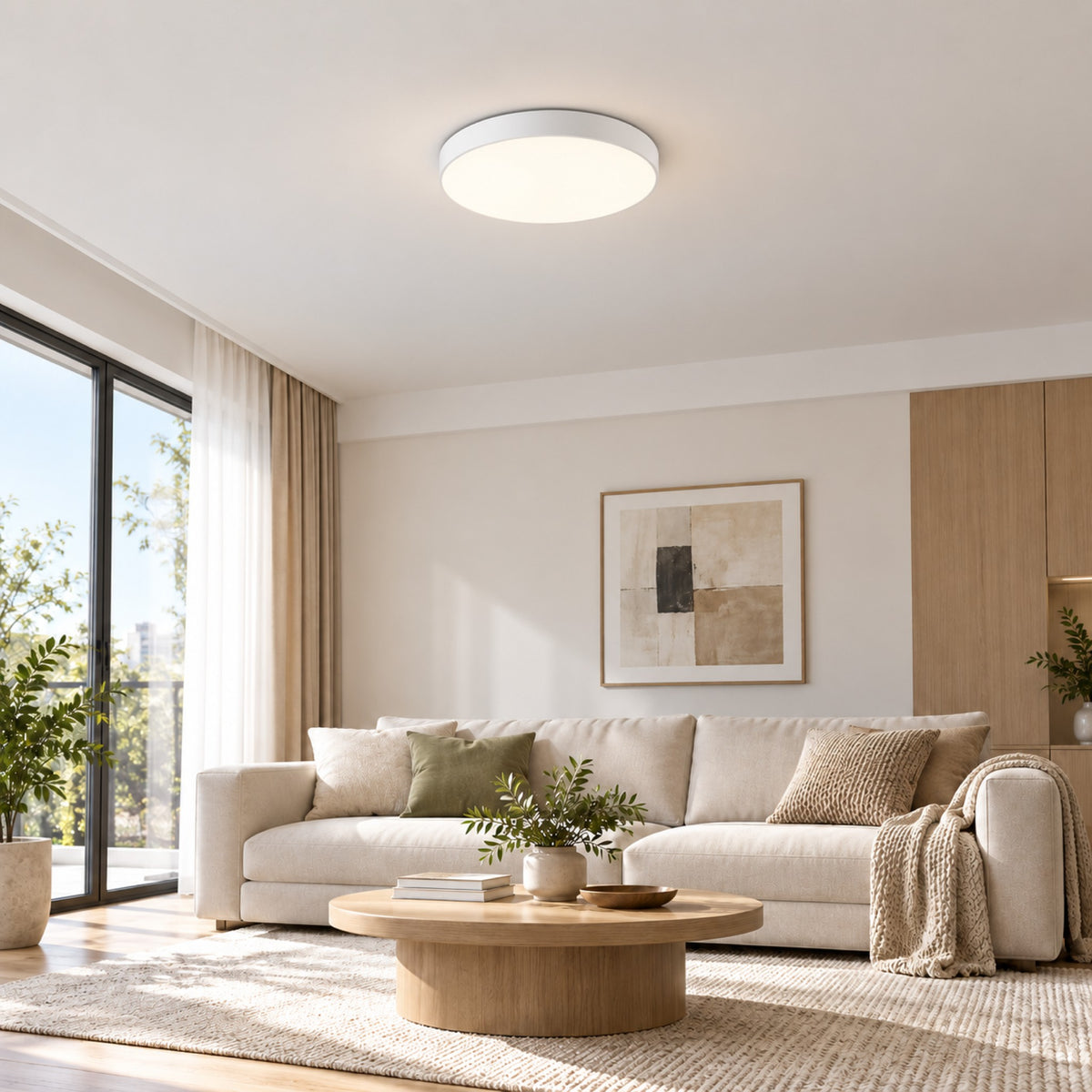 Sky Effect LED Ceiling Light C126-50 in a living room