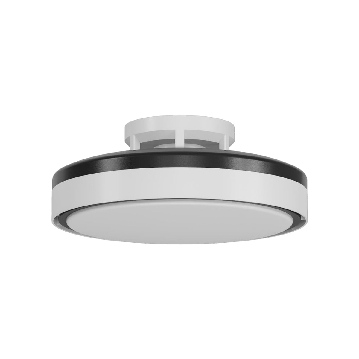 LED Ceiling Fan Light C127-Black, white and black