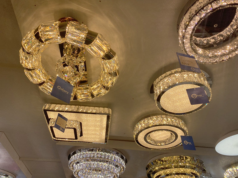Luxury Crystal Ceiling Light C133-50cm - Galaxy Lighting NZ