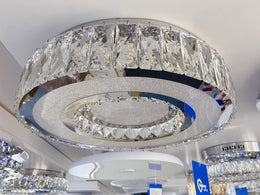 Crystal LED Ceiling Light C134-40cm-4000K - Galaxy Lighting NZ