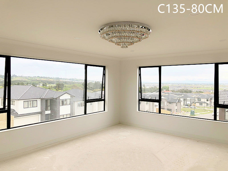 LED Crystal Ceiling Light C135-RGB-80cm - Galaxy Lighting NZ