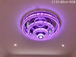 LED Crystal Ceiling Light C135-RGB-80cm - Galaxy Lighting NZ