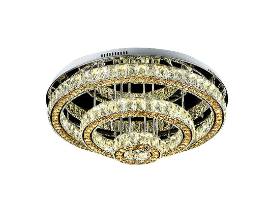 LED Crystal Ceiling Light C135-Gold-60cm - Galaxy Lighting NZ