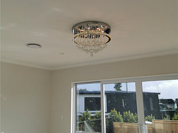 LED Color Change Crystal Ceiling Light C137-60cm - Galaxy Lighting NZ