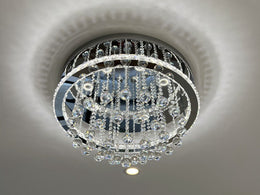 LED Color Change Crystal Ceiling Light C137-60cm - Galaxy Lighting NZ
