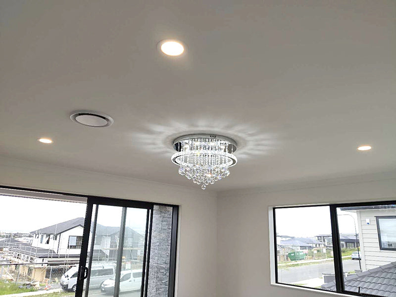 LED Color Change Crystal Ceiling Light C137-60cm - Galaxy Lighting NZ