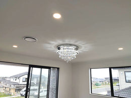 LED Color Change Crystal Ceiling Light C137-60cm - Galaxy Lighting NZ